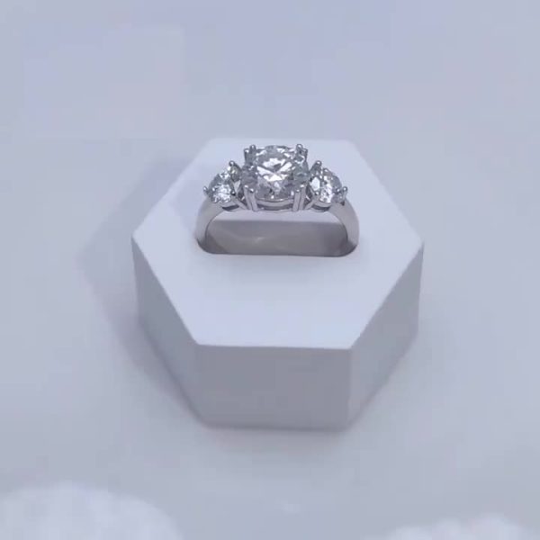 Sparkling Moissanite Engagement Ring - S925 Sterling Silver with Timeless Romance - Ideal Valentines Day Couples Gift in Luxury Box - Image 8