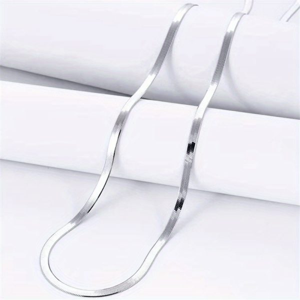 Fashion-Forward 5MM Stainless Steel Blade Cuban Chain Necklace - Bold & Stylish Clavicle Accessory for Couples - Image 6
